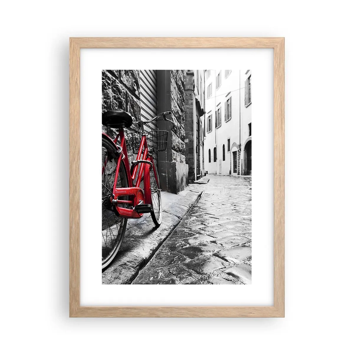 Plakat w ramie jasny dąb - Prawdziwe piękno się nie starzeje - 30x40 cm