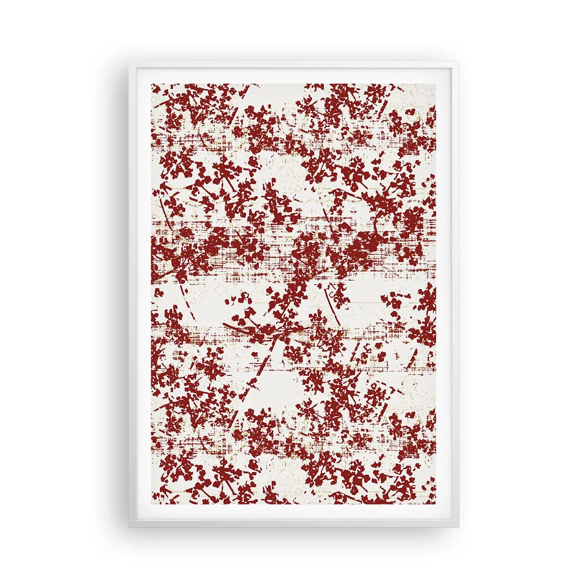 Plakat w białej ramie - Jak dawny perkalik - 70x100 cm