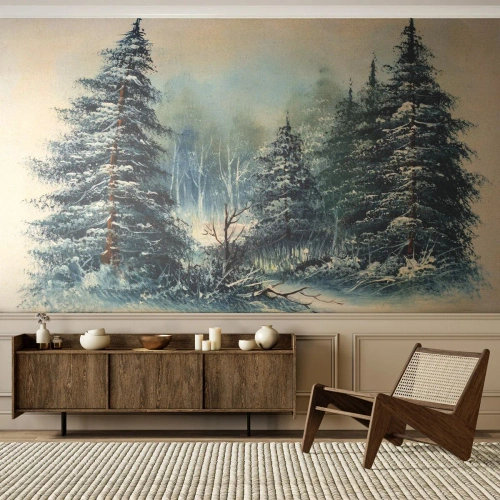 Fototapeta na wymiar Premium Canvas - Gotowe do Świąt - Krajobraz, Las, Natura