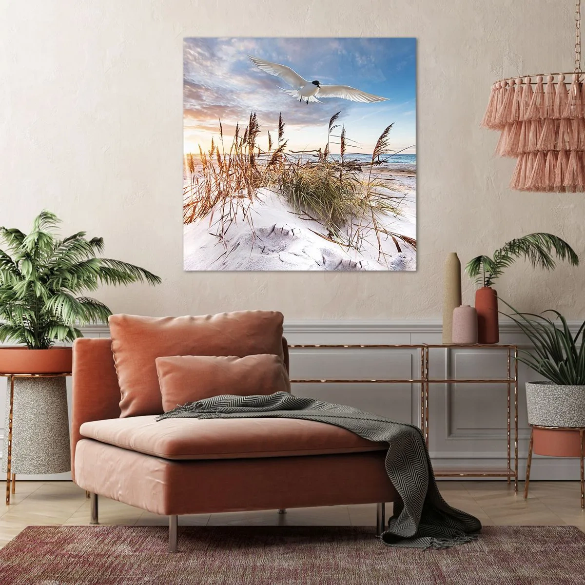 Obraz na płótnie - Wiatr od morza - 60x60 cm