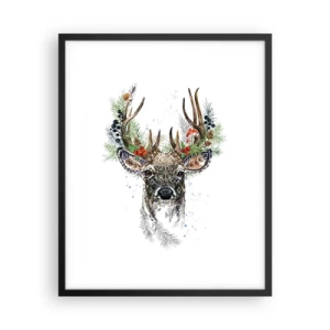 Plakat w czarnej ramie - W świątecznej szacie - 40x50 cm