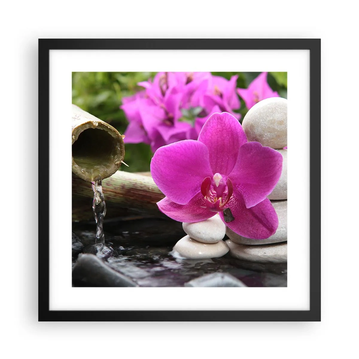 Plakat w czarnej ramie - Już odpoczywasz - 40x40 cm