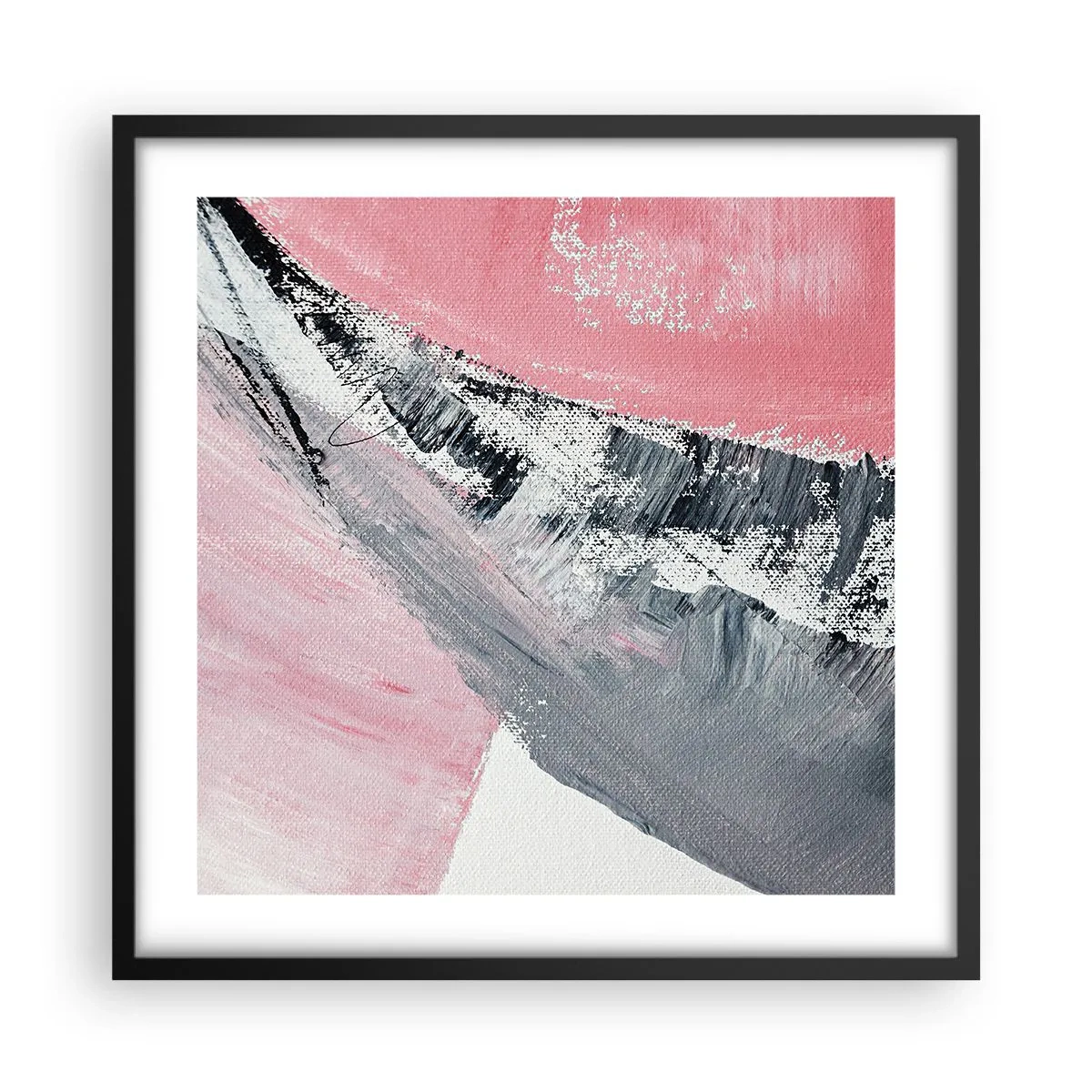 Plakat w czarnej ramie - Kompozycja dopasowana - 50x50 cm