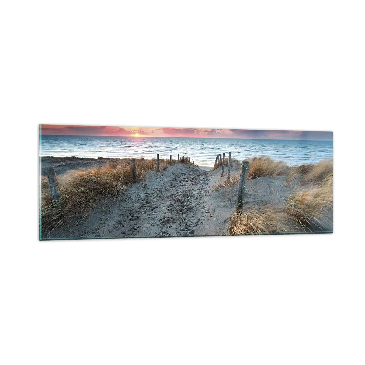 Obraz na szkle - Rozlałeś tęczę blasków promienistą… - 90x30 cm