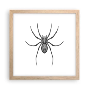 Plakat w ramie jasny dąb - Niepokojąca precyzja - 30x30 cm