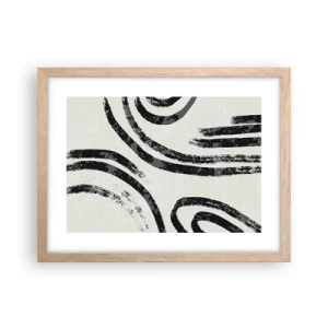 Plakat w ramie jasny dąb - W pół zatrzymany - 40x30 cm