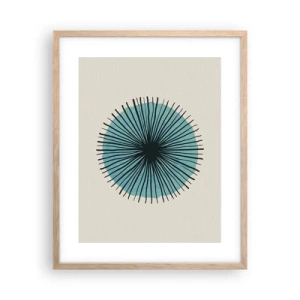 Plakat w ramie jasny dąb - Promieniście na błękicie - 40x50 cm