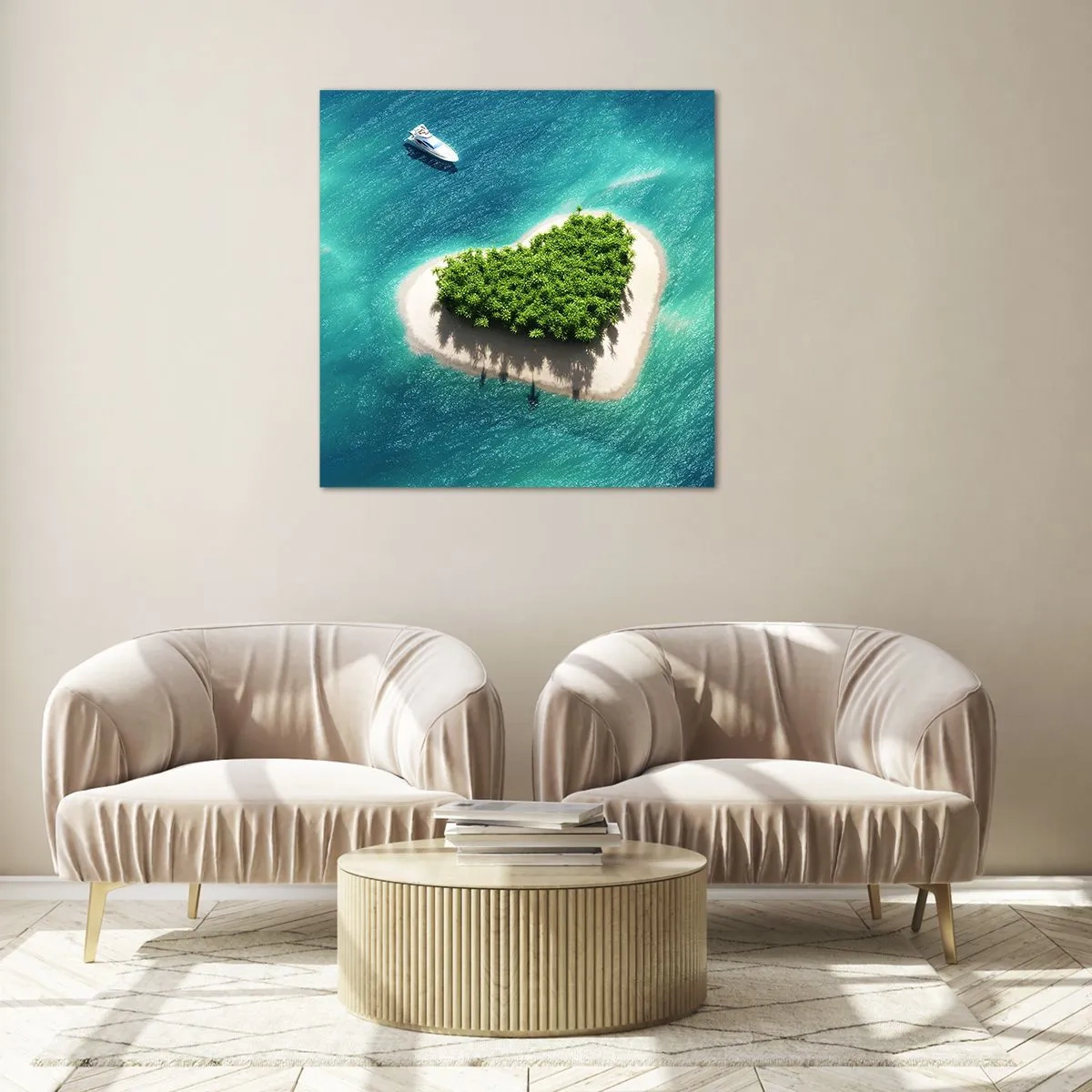 Obraz na szkle - Kocham lato - 40x40 cm