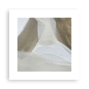 Plakat - Fala bieli - 30x30 cm