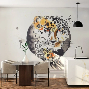 Fototapeta Samoprzylepna Deluxe Sticker - Drapieżna uroda - Zwierzęta, Pantera, Natura - 400x280 cm