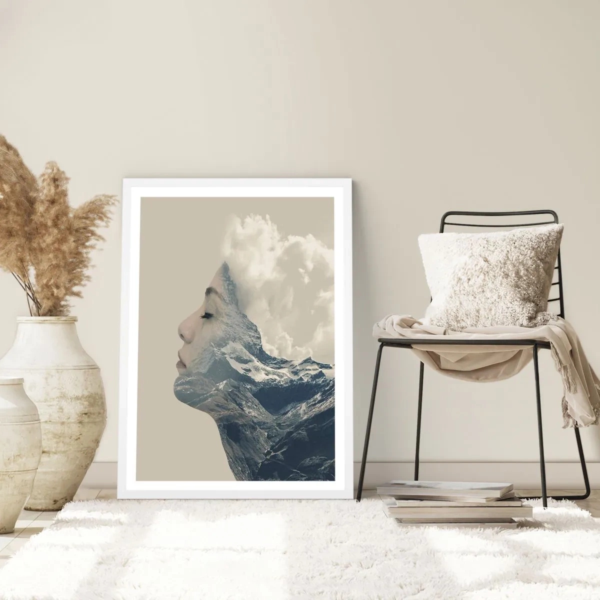 Plakat w białej ramie - Uroda żywiołów - 70x100 cm