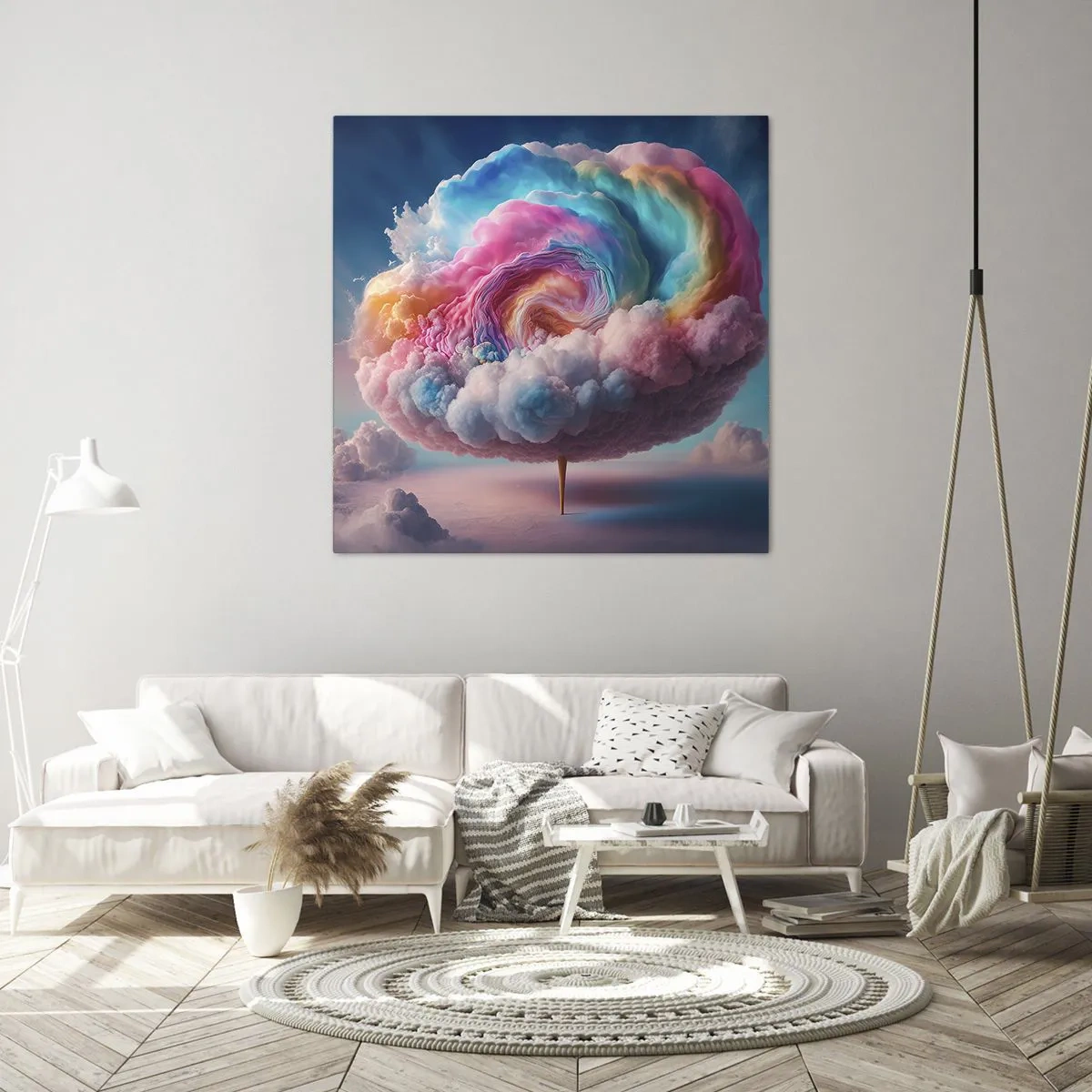 Obraz na płótnie - Sen o wesołym miasteczku - 70x70 cm