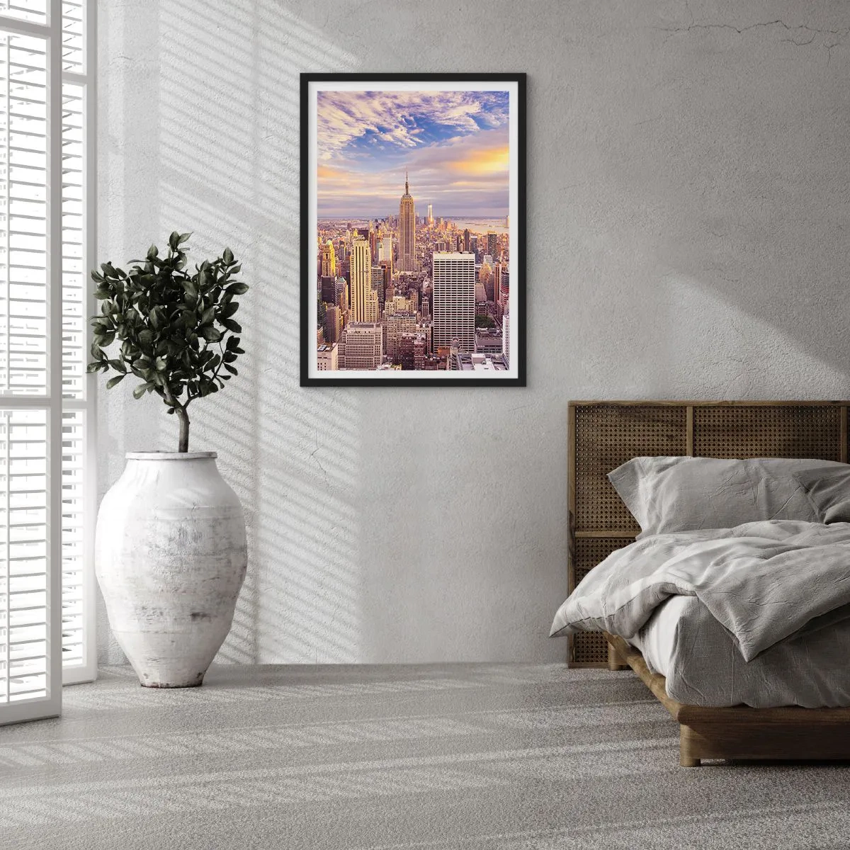 Plakat w czarnej ramie - Sięgnąć samych chmur - 40x50 cm