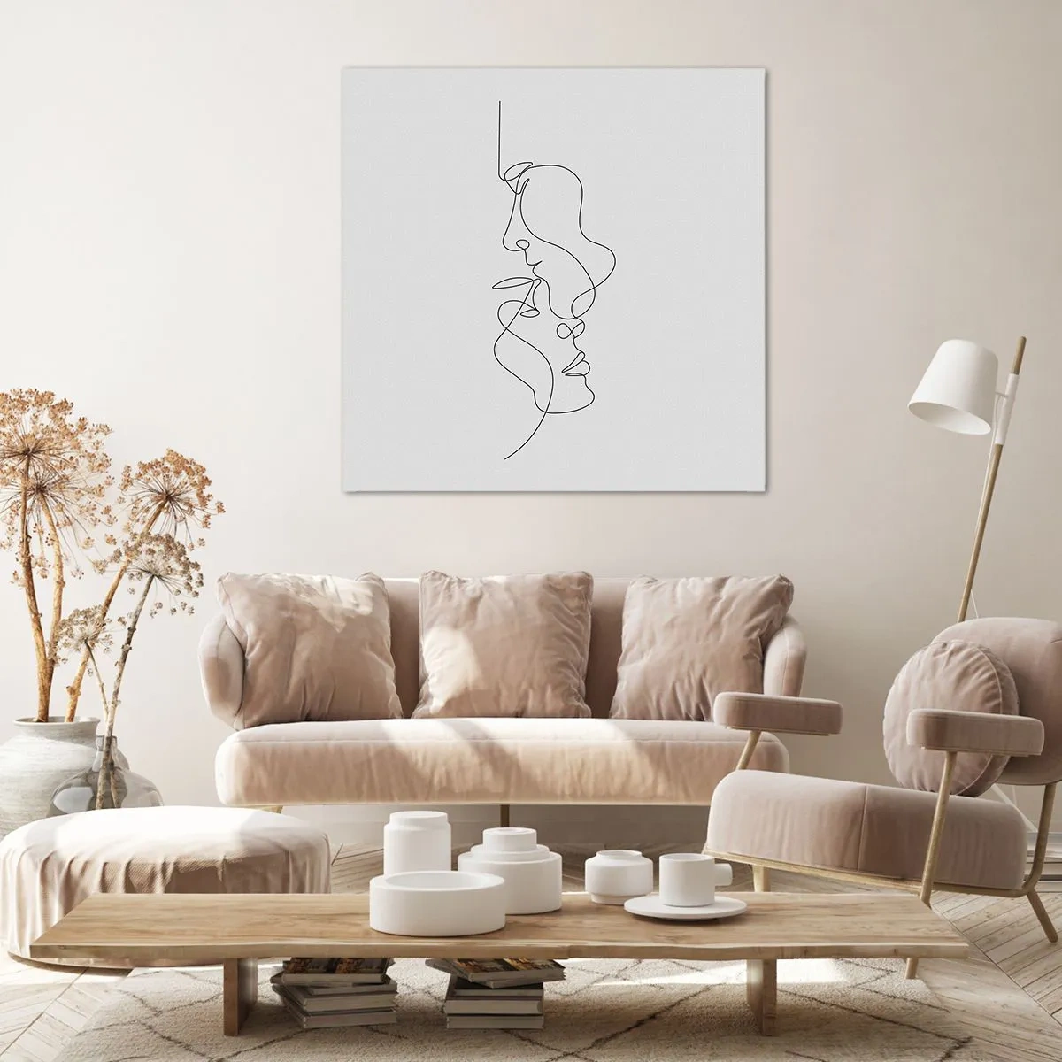 Obraz na płótnie - Żar rzewnych żądz - 60x60 cm