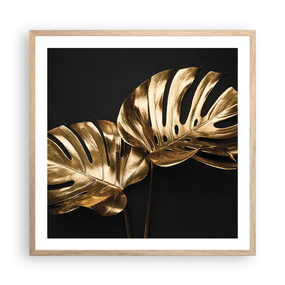 Plakat w ramie jasny dąb - Skarby natury - 60x60 cm