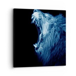 Obraz na płótnie - Płomienny gniew króla - 30x30 cm