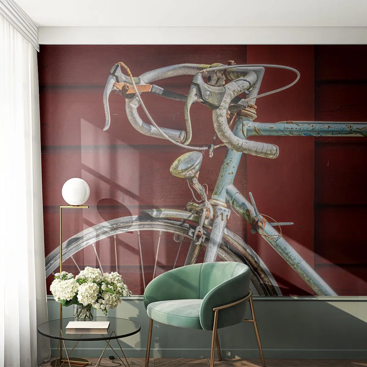 Fototapeta Premium Canvas - Stworzony do zwycięstw - Rower, Retro, Kolarstwo - 400x280 cm