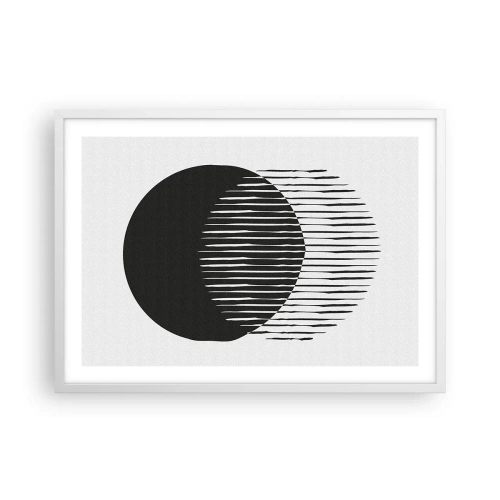 Plakat w białej ramie - Jego alter ego - 70x50 cm