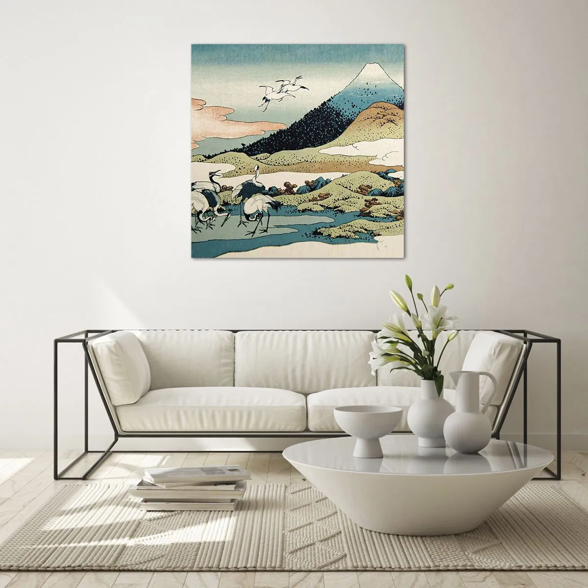 Obraz na szkle - W japońskim duchu - 60x60 cm