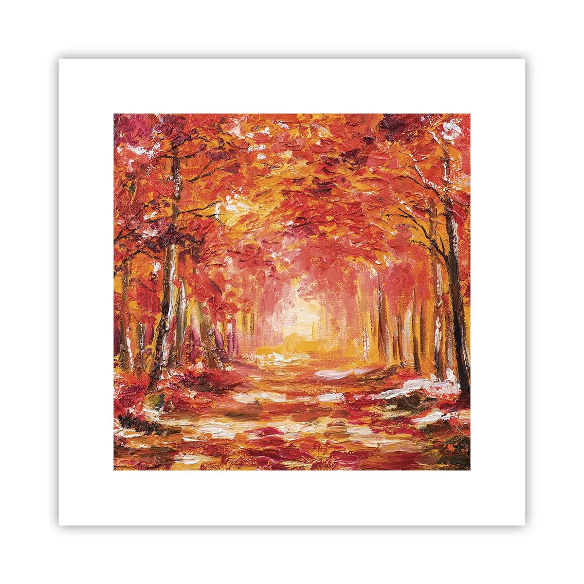 Plakat - Miedziany las - 30x30 cm