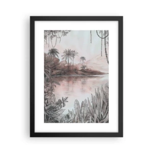 Plakat w czarnej ramie - XIX-wieczny pamiętnik odkrywcy - 30x40 cm