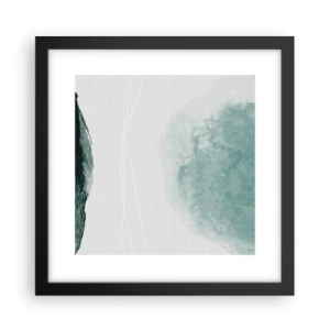 Plakat w czarnej ramie - Spotkanie z mgłą - 30x30 cm