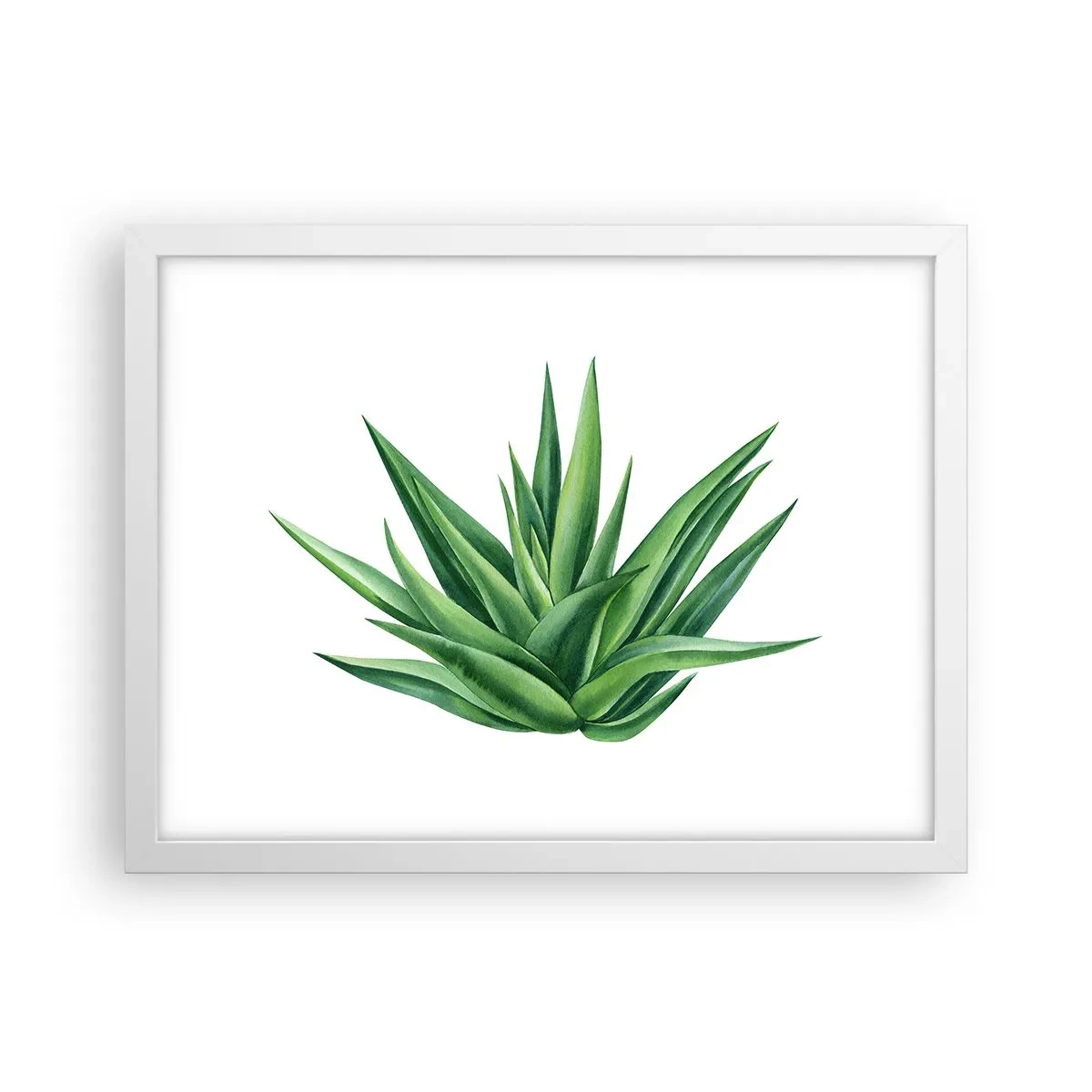 Plakat w białej ramie - Zieleń – siła – życie - 40x30 cm