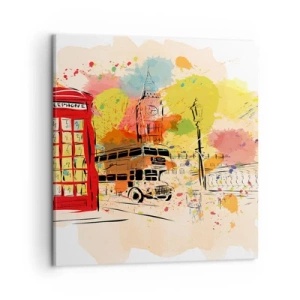 Obraz na płótnie - Miasto rozmaitości - 50x50 cm