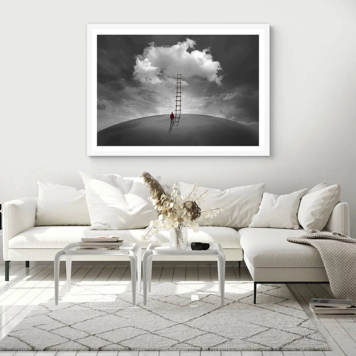 Plakat w białej ramie - Wszystko możliwe - 40x30 cm