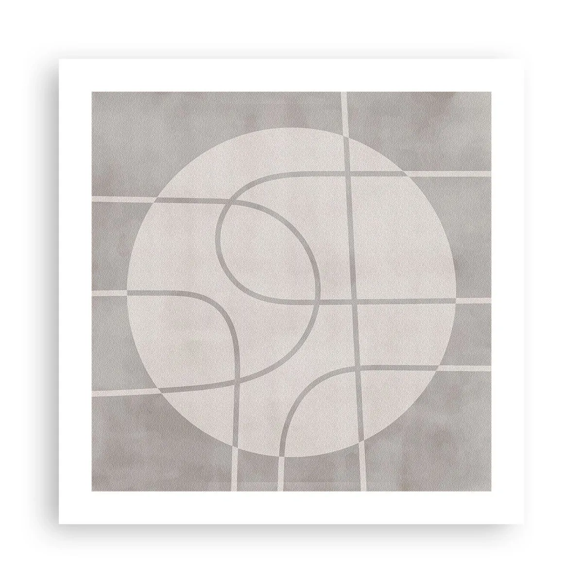 Plakat - Koliście i na wprost - 50x50 cm