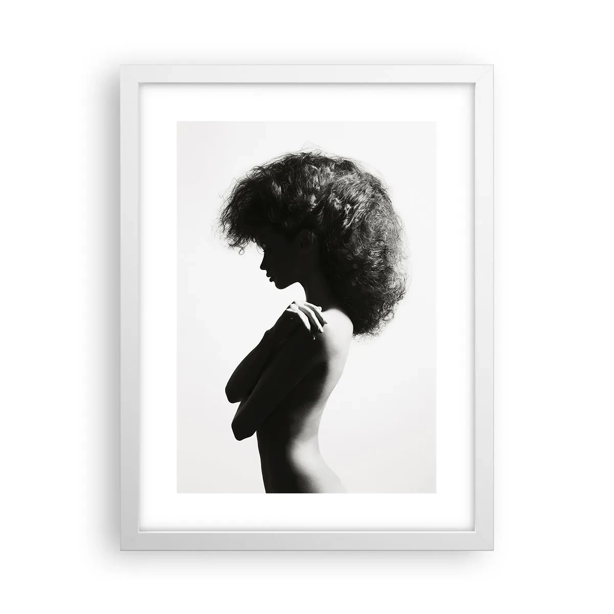 Plakat w białej ramie - Jak kwiat na smukłej łodydze - 30x40 cm