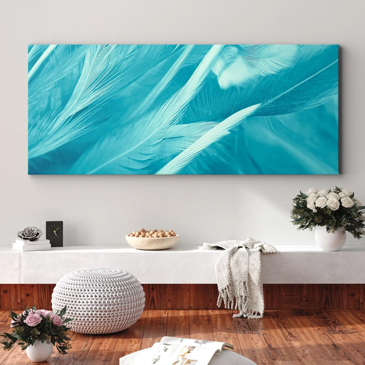 Obraz na płótnie - Utonąć w puchu - 100x40 cm