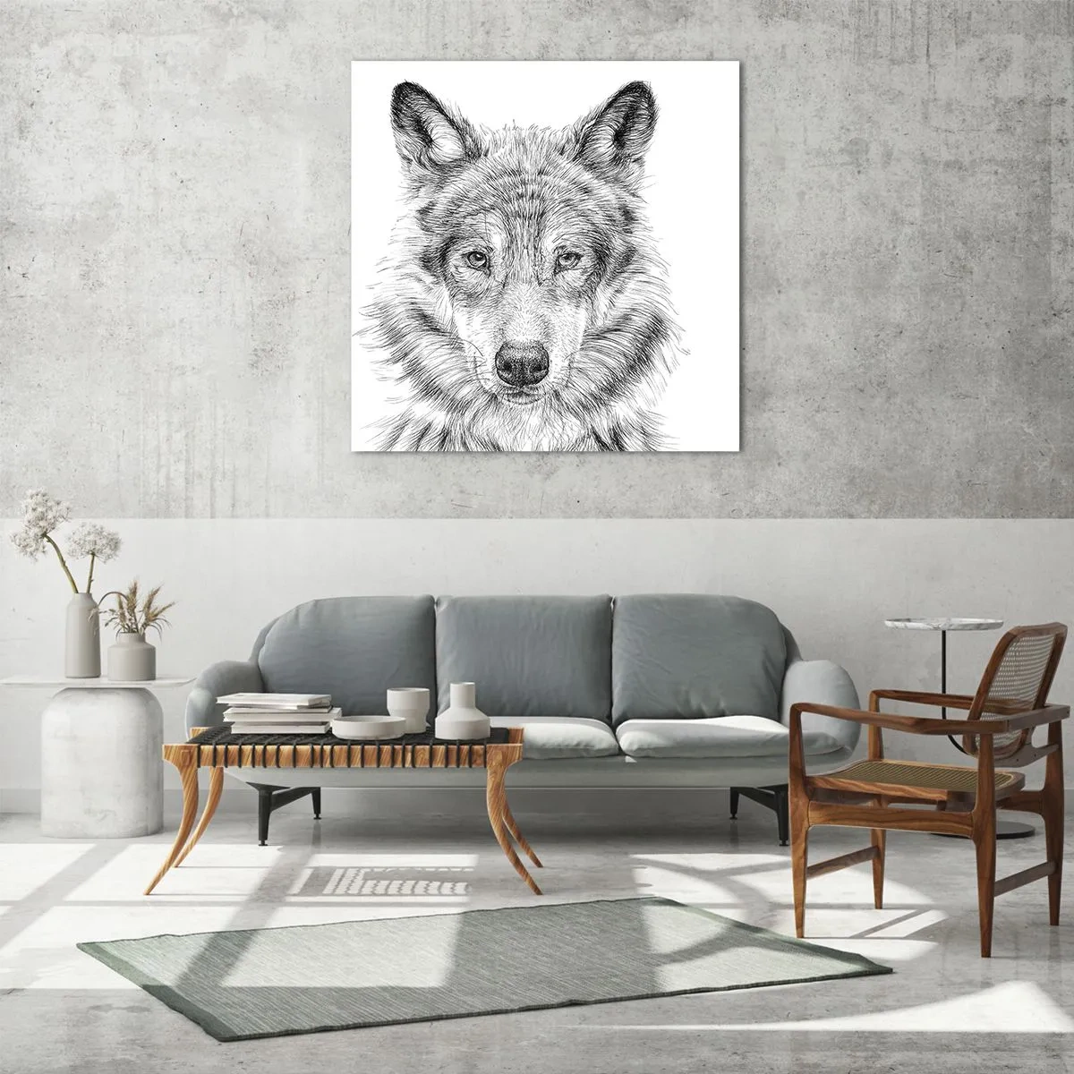 Obraz na szkle - Urodzony przywódca - 60x60 cm