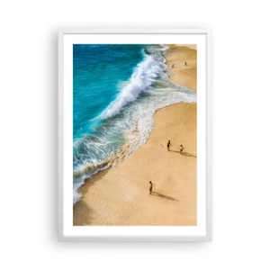 Plakat w białej ramie - A potem słońce, plaża… - 50x70 cm