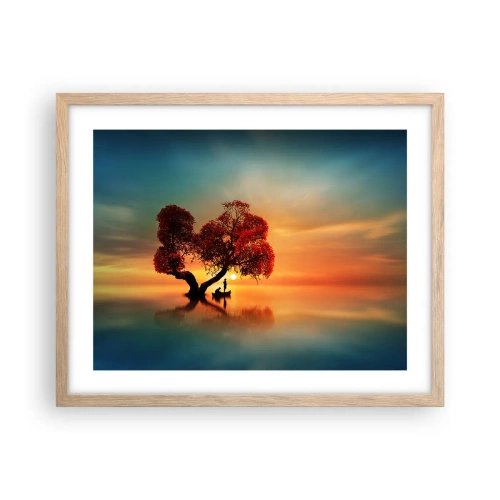 Plakat w ramie jasny dąb - Oddaleńcy i ciszyzna bezświata - 50x40 cm