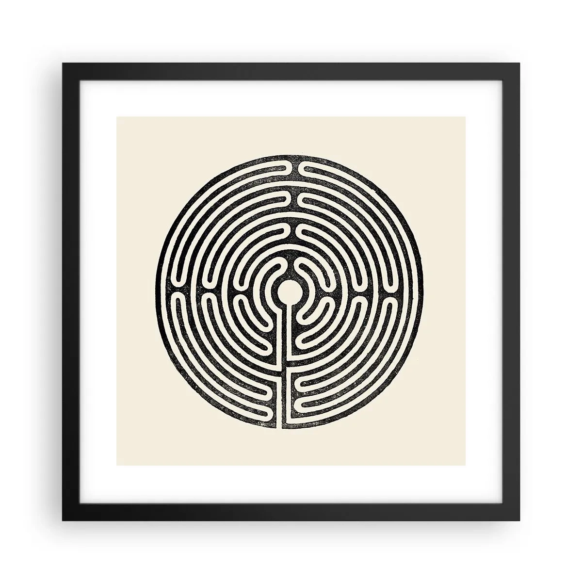 Plakat w czarnej ramie - Tajemniczy porządek - 40x40 cm