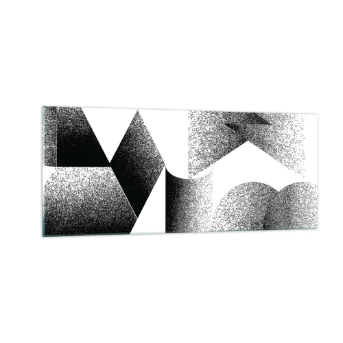 Obraz na szkle - Kąty i owale - 100x40 cm