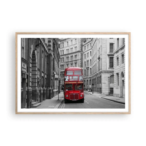 Plakat w ramie jasny dąb - Codzienność nie musi być szara - 100x70 cm