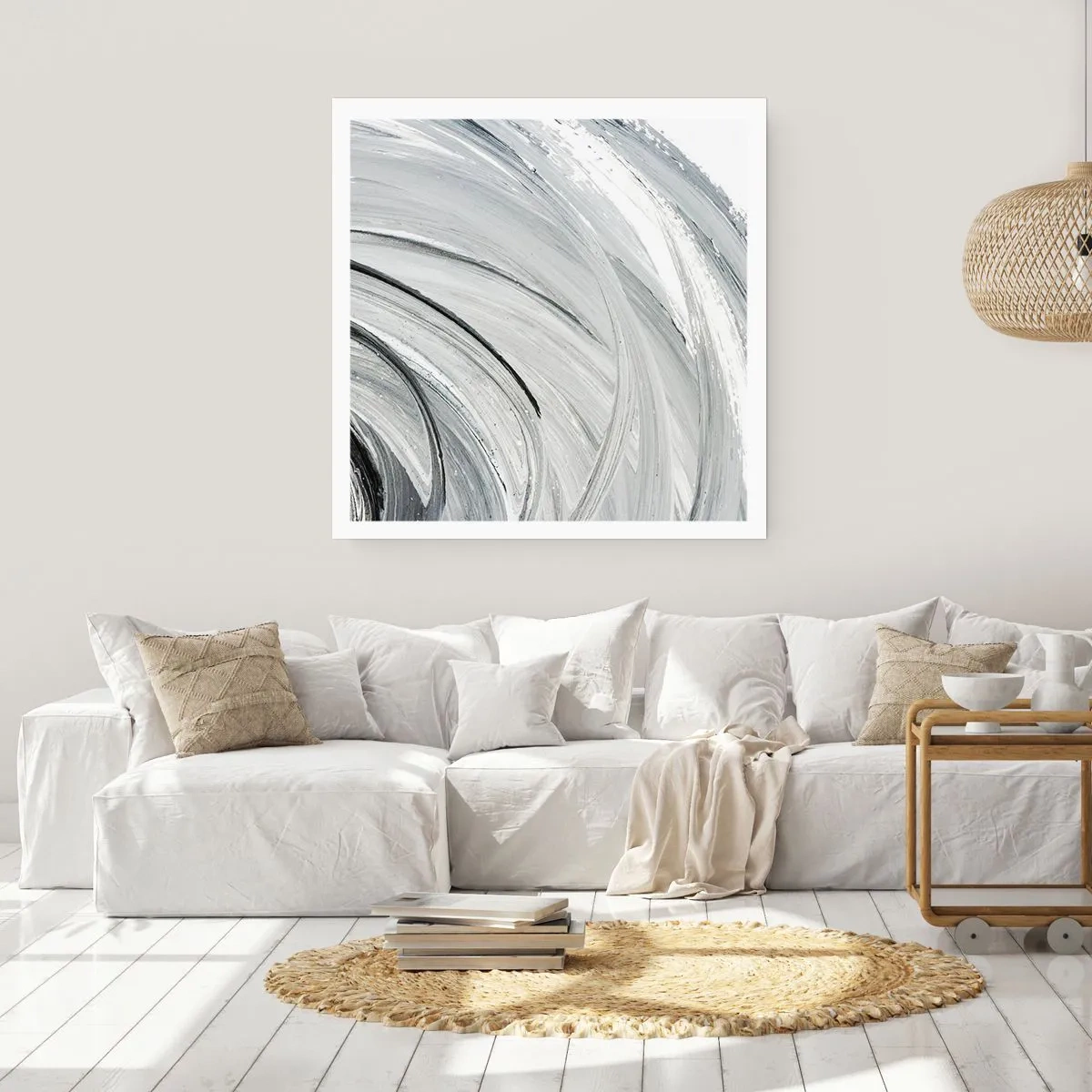 Plakat - Kompozycja orbitalna - 40x40 cm