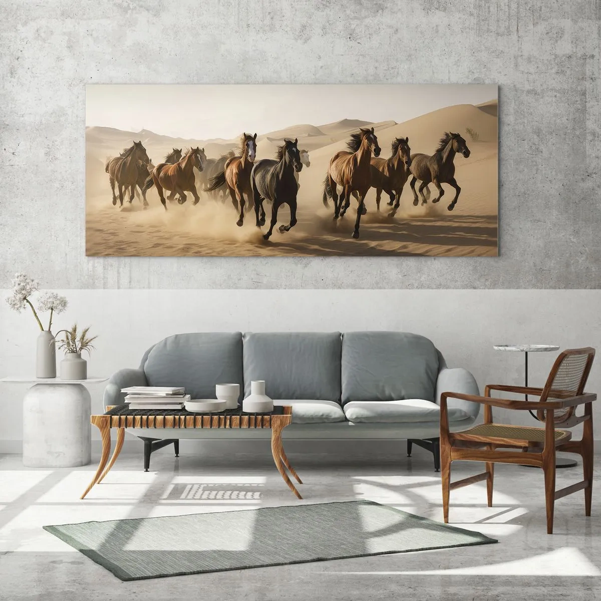 Obraz na szkle - Wolne jak wiatr - 100x40 cm