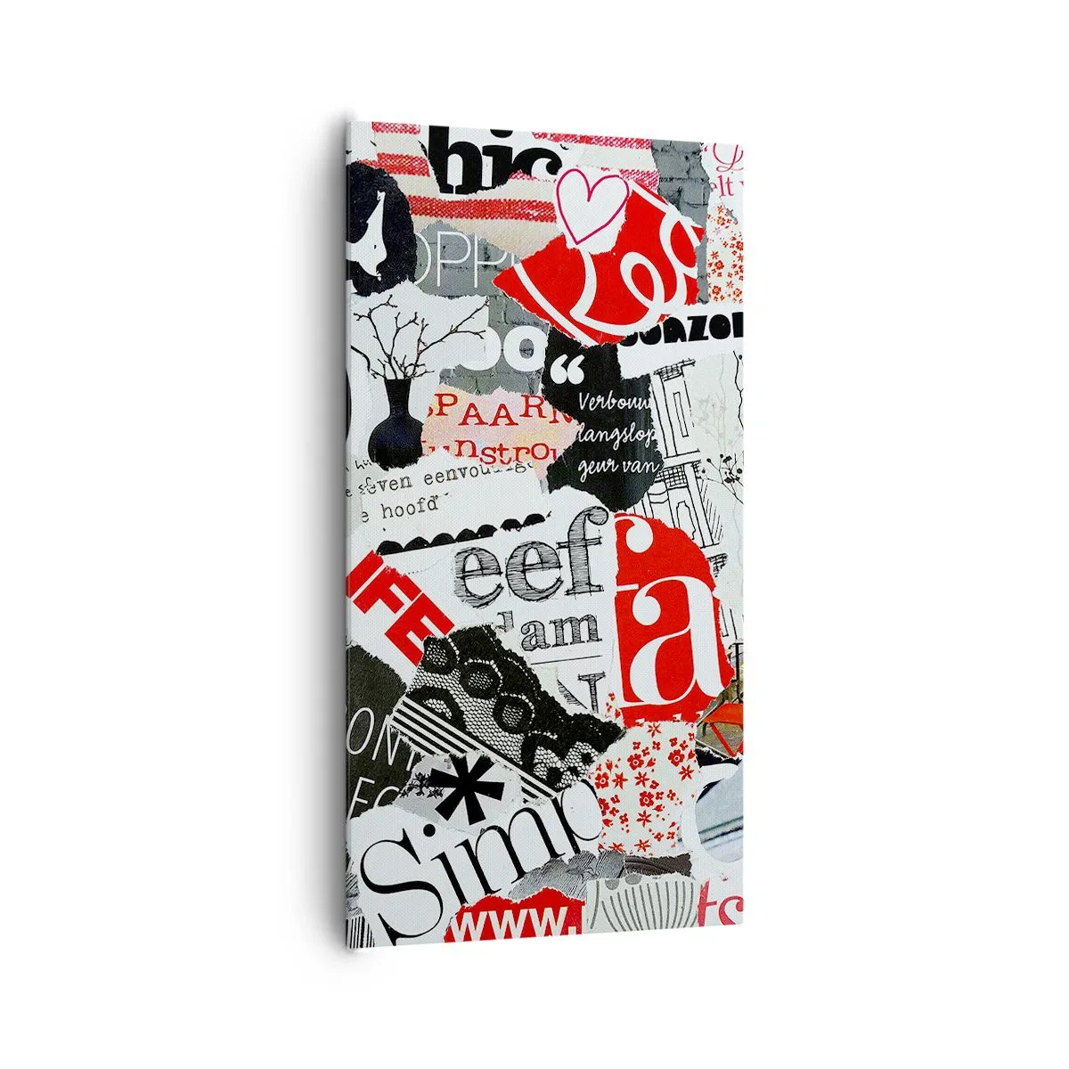 Obraz na płótnie - Hipsterski kolaż - 65x120 cm