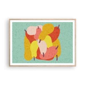 Plakat w ramie jasny dąb - Spróbuj letniego słońca - 100x70 cm
