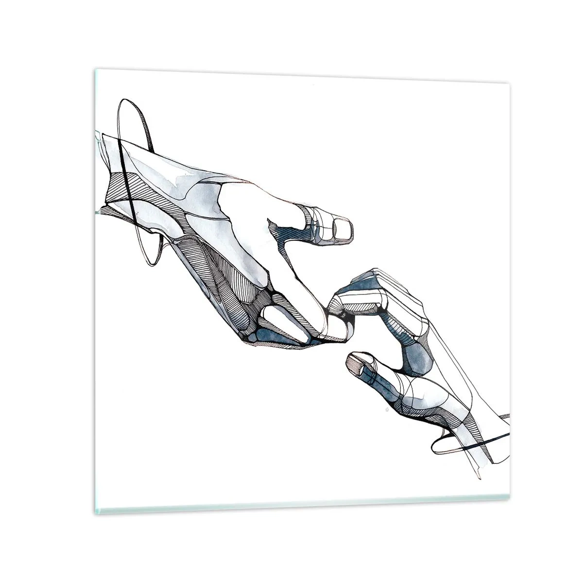 Obraz na szkle - Dobry gest - 60x60 cm