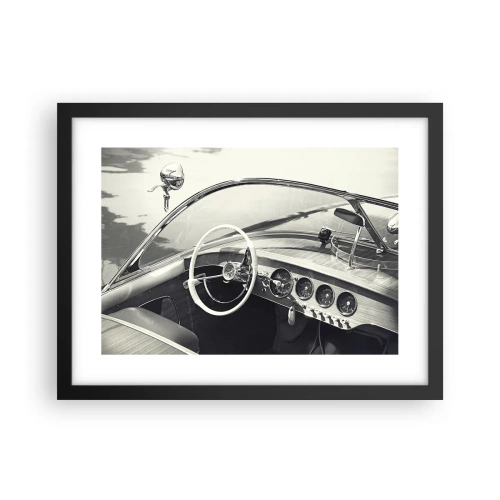 Plakat w czarnej ramie - Pogoda dla bogaczy - 40x30 cm