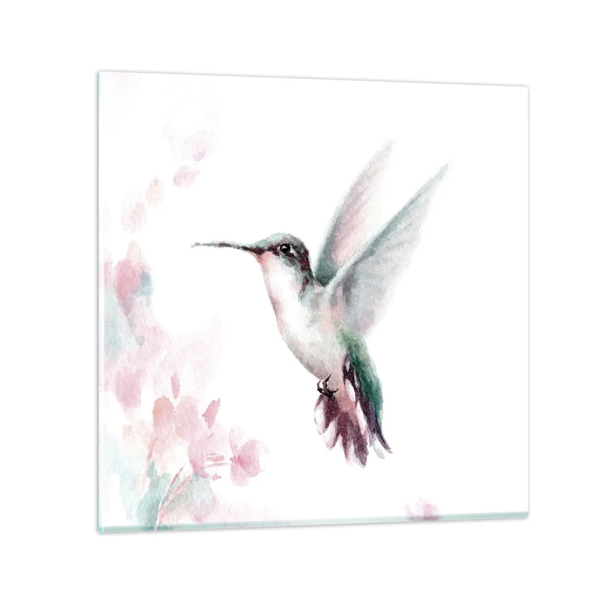 Obraz na szkle - Zatrzymany w trzepocie - 70x70 cm