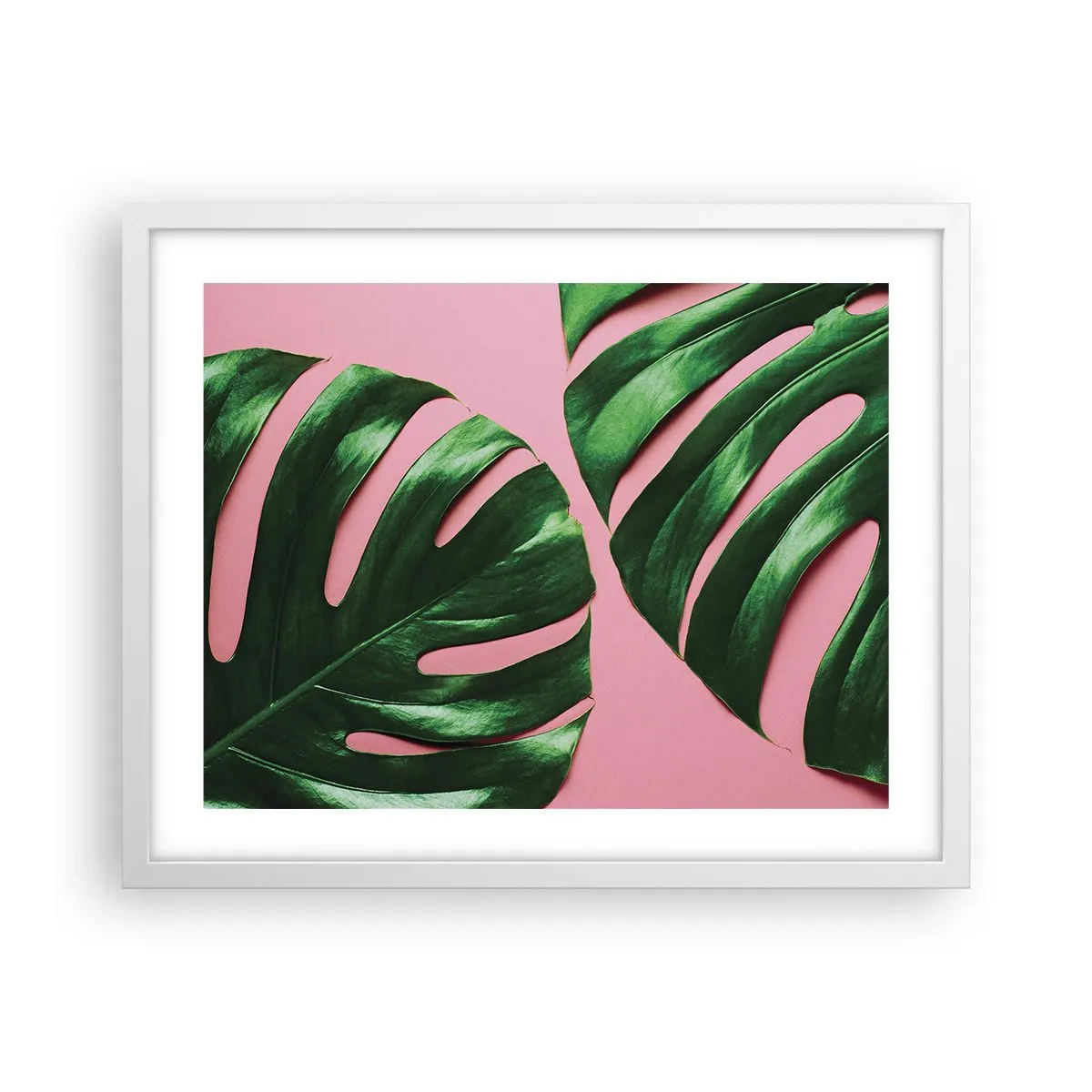 Plakat w białej ramie - Zielone rendez-vous - 50x40 cm