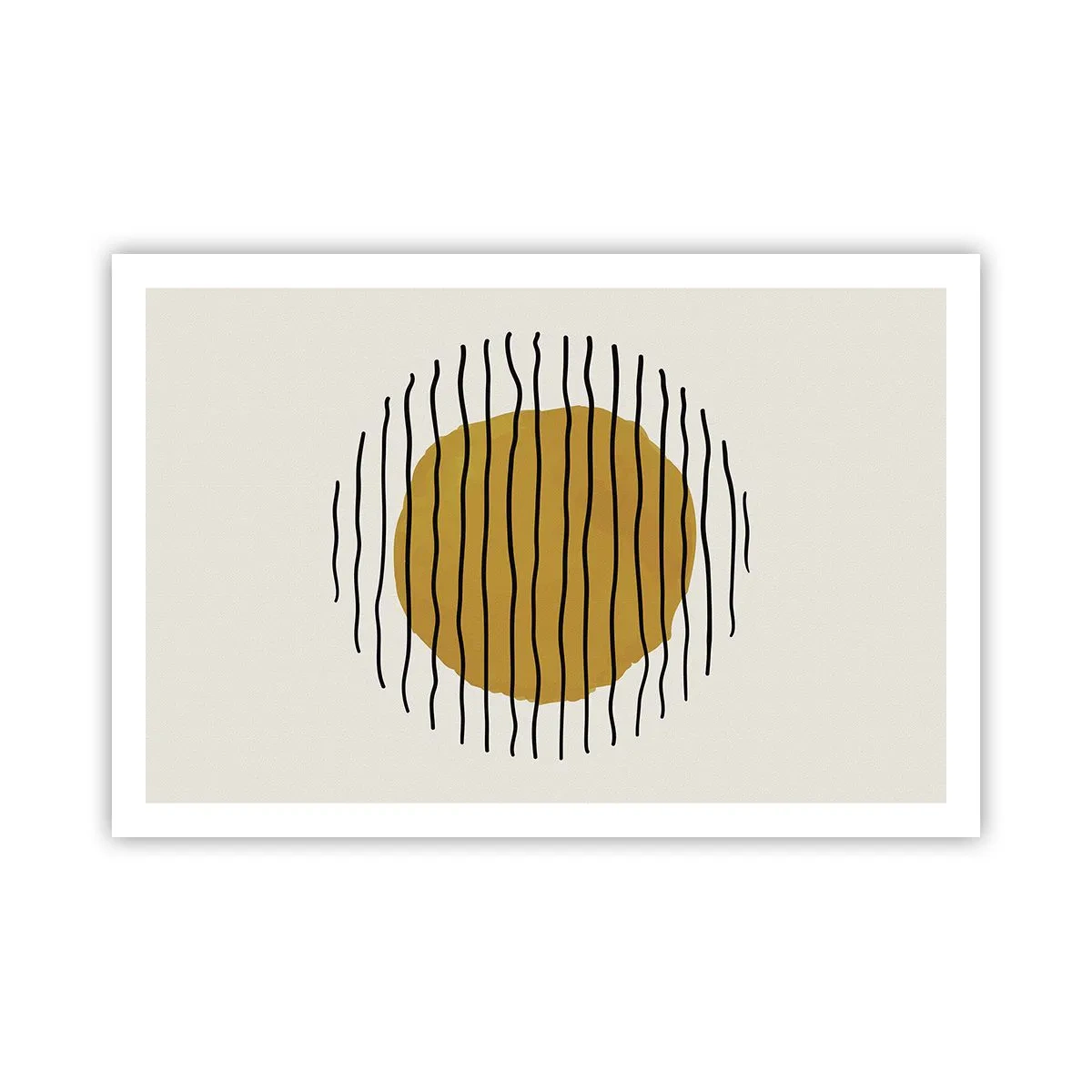 Plakat - Abstrakcja drżąca od żaru - 91x61 cm