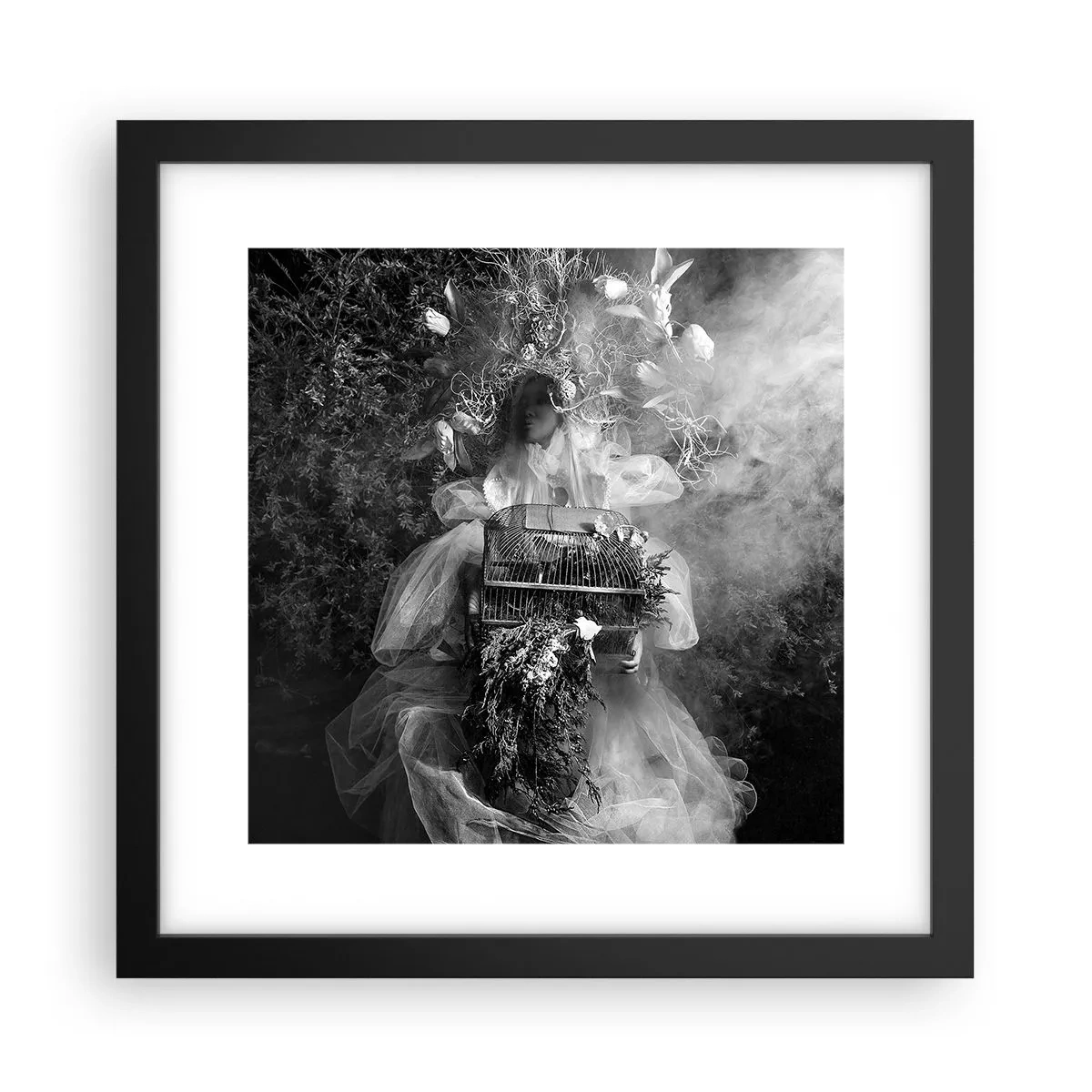 Plakat w czarnej ramie - Sama Matka – Natura - 30x30 cm