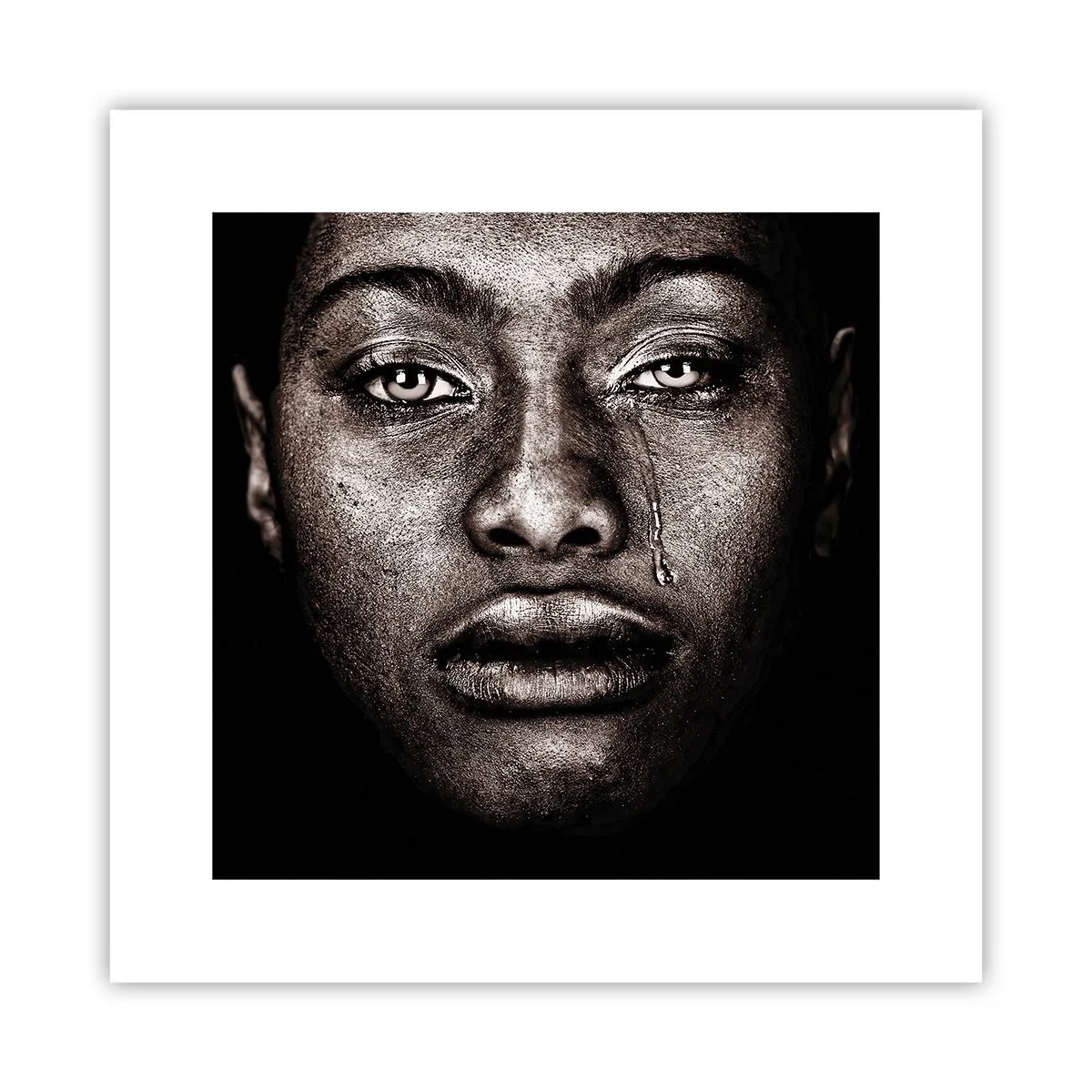 Plakat - Jedna łza - 30x30 cm