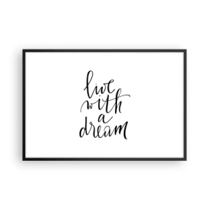 Plakat w czarnej ramie - Of course - 91x61 cm